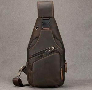  men's body bag diagonal .. shoulder bag iPadmini correspondence stylish cow leather original leather shoulder .. messenger bag 