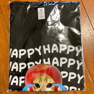 未使用未開封！猫ミーム　りんご　号泣　Tシャツ　Ｌサイズ　アミューズメント景品