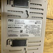 A5-77 【通電のみ確認】TEC 東芝テック キッチンプリンタ リモートプリンタ KCP-200 ロールペーパー6本セット_画像8