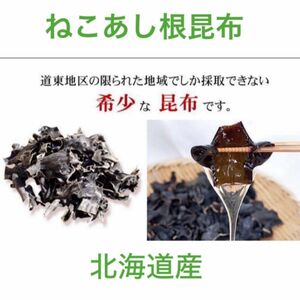 【お試し価格】北海道産天然昆布ねこあし根昆布（80ｇ×1袋）昆布水用、昆布出汁用　ネバネバ　希少昆布　健康食品