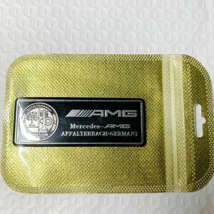 1枚　メルセデスベンツ　AMG アルミ　エンブレム　ステッカー