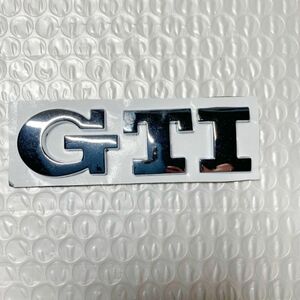 フォルクスワーゲン　ゴルフ GTI エンブレム 金属製　シルバー　1個