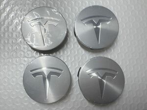 TESLA テスラ　モデル3 S X Y 56MM ホイールセンターキャップ　4個セット　シルバー