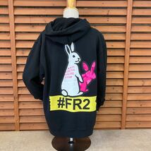 送料無料 N 101【#FR2 × ANTI SOCAL SOCIAL CLUB】スウェット パーカー ブラック SIZE M_画像2