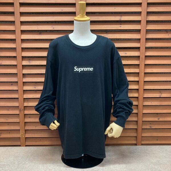 送料無料 N 113【Supreme シュプリーム】20FW BOX LOGO L/S TEE ロンT ブラック SIZE XL