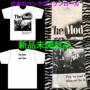 THE MODS ザ モッズ しらいんがた パンクロックバンドTシャツ:森山達也 マックショウ CLASH クラッシュ 666