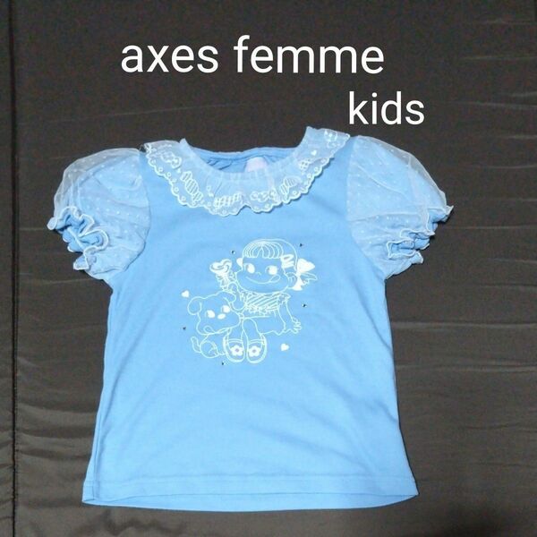 半袖 シャツ カットソー トップス130 axes femme×ペコちゃん 女の子 子供服 アクシーズファムキッズ