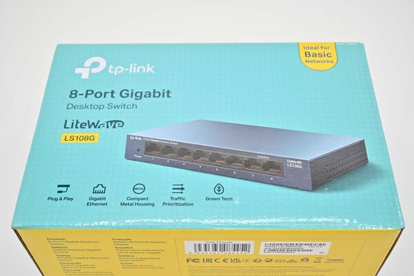 TP-Link 8ポート スイッチングハブ ギガビット 金属筐体 LS108G