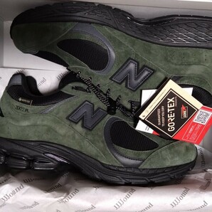 新品 27.5cm JJJJound × New Balance M2002RXY pine GORE-TEX ニューバランス ジョウンド パイン ワイズD ゴアテックス スニーカー US9.5