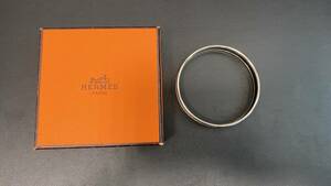 HERMES エルメス バングルブレスレット エマイユ ブルー系