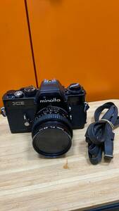 MINOLTA ミノルタ 一眼レフカメラ XE シャッター切れます レンズ MC W.ROKKOR 1:2.8 f=28mm 動作確認済