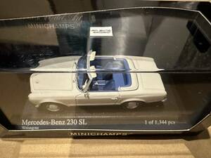 ミニチャンプス　メルセデス　ベンツ　230SL　1965　 1/43　中古品　※箱に難あり