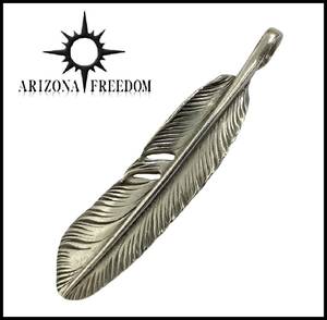 ARIZONA FREEDOM アリゾナフリーダム T-11b 50mm 太陽神 シルバー 全銀 プレーン イーグル フェザー ペンダントトップ ネックレス