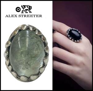 ALEX STREETER アレックスストリーター シルバー 925 ブルートパーズ DRAGON TOOTH ドラゴン トゥース リング 指輪 14号 エンジェルハート
