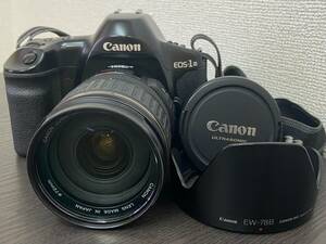 【動作未確認 ジャンク扱い】CANON EOS-1N 一眼レフ フィルムカメラ / CANON ZOOM LENS EF 28-135mm 1:3.5-5.6 IS ULTRASONIC レンズ