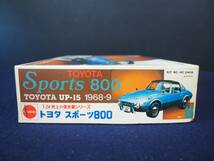 未組立 プラモデル【TOYOTA Sports 800】TOYOTA UP-15 1968-9 1:24 史上の栄光車シリーズ トヨタ スポーツ800 NICHIMO 昭和 レトロ_画像6