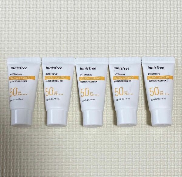 イニスフリー インテンシブ ロングラスティング サンスクリーンEX Intensive Sunscreen 5本