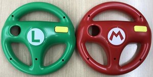 ●U◆Wii◆HORI◆Wiiハンドル　マリオ・ルイージ