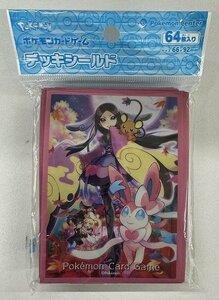 ★新品◆スリーブ◆ポケモンカードゲーム◆デッキシールド◆ふんわりはんなり 64枚 66×92mm　マーシュ　ニンフィア　デデンネ