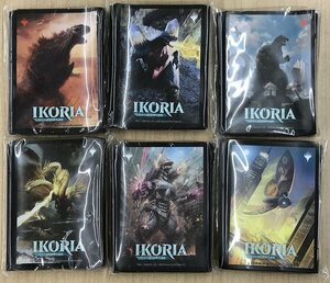 ★新品◆MTG◆スリーブのみ6個セット◆イコリア：巨獣の棲処◆限定ゴジラスリーブ　各40枚入り　ゴジラ/キングギドラ/メカゴジラ/モスラ