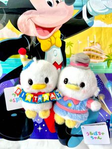 ディズニーストア★ドナルド90周年限定☆バースデードナルド＆スクルージ・マクダック　うるぽちゃちゃん　ぬいぐるみセット★