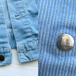 70s~ USA製 Levi's コーデュロイ トラッカージャケット 白タブ サックス 70505 40 アメリカ古着 ビンテージの画像8