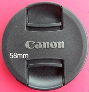【美品】Canon 58mmレンズキャップ キヤノン