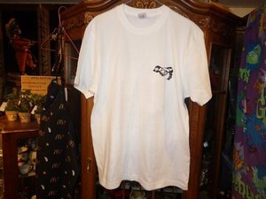 海賊倉庫★スーベニア 騙し絵 Tシャツ★白L★スカル★トリックアート★秘密結社★逆さ絵 デビル ジョーク セクシー エロ カイゾクソウコ 毒