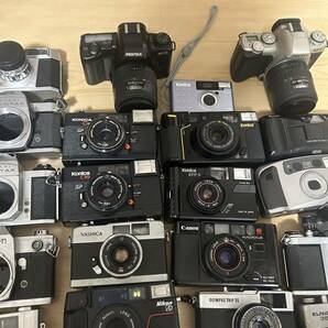 大量33台フィルムカメラ まとめ売り Canon PENTAX MINOLTA Nikon OLYMPUS YASHICA ESPIO KONICA RICOH Autoboy μ c35 pen ee eos gs ccの画像5