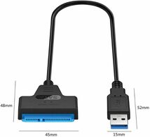 サムコス SATA USB 3.0 変換アダプター 2.5インチ SSD/HDD用 SATAケーブル 5Gbps 高速 SATA3_画像2