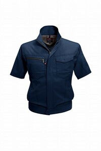 バートル 7092 半袖ジャケット ネイビー LLサイズ 春夏用 制電ケア 作業服 作業着 7091シリーズ