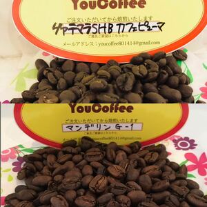  coffee bean set Q grade coffee Guatamala SHB Cafe pyu-ma& popular Mandheling G-1 180g by after the order ... fresh! YouCoffee