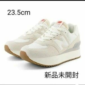 ニューバランス 574+ WL574Z QD B レディース 厚底 スニーカー ： ライトグレー New Balance