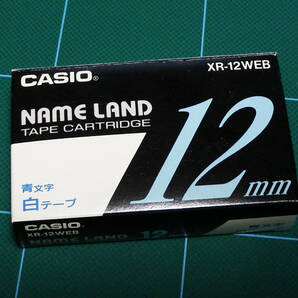 CASIO ネームランドカートリッジ 青文字/白テープ XR-12WEB 【未開封】の画像1