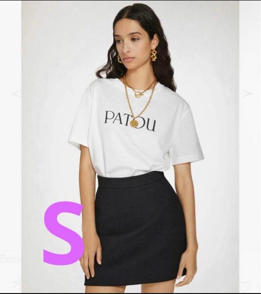 PATOU パトゥ Sサイズ　ロゴ入り白　ホワイト　Tシャツ　春夏　人気