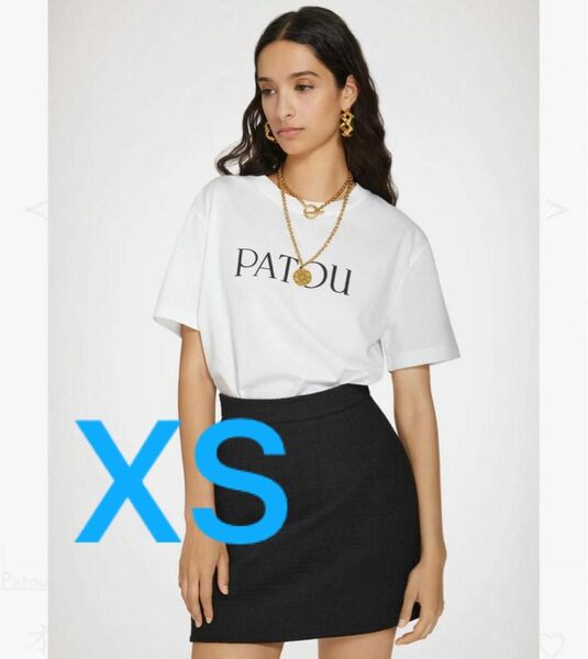 PATOU パトゥ XSサイズ　ロゴ入り黒　ブラック Tシャツ　春夏　人気