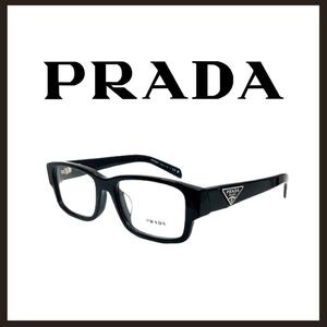 0* новый товар не использовался PRADA Prada оправа для очков стандартный боковой Logo черный 0*