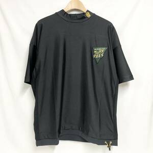 ○★新品未使用　RUSSELUNO（ラッセルノ）　ウエストポケットハイネックTシャツ　1（Mサイズ相当）　ブラック★○