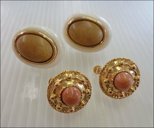Bana8*2 set *AVOn/ Avon earrings Gold accessory ④