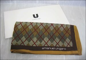 Bana8* unused goods *emanyu L Ungaro silk 100% scarf 