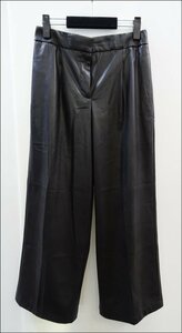 Bana8・衣類◆PLST/プラスト フェイクレザーストレートパンツ Mサイズ 黒