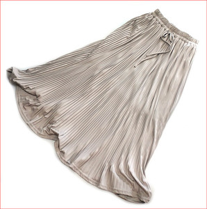 Bana8* clothes * beautiful goods *MAYSON GREY/ Mayson Grey long pleated skirt beige group size 1 waist rubber 