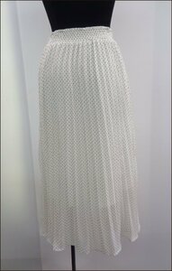 Bana8・衣類◆JILLSTUART/ジルスチュアート ロング スカート プリーツ加工 ドット柄 Mサイズ