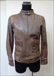 Bana8* clothes *GRACE/ Grace sheep leather leather jacket Brown 36 leather outer garment 