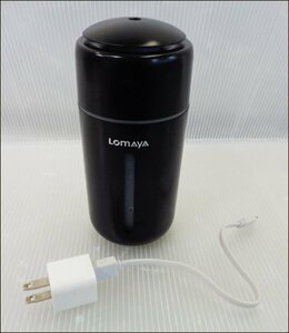 Bana8◆LOMAYA 加湿器 超音波式 卓上 USB充電式 350ml 黒 小型
