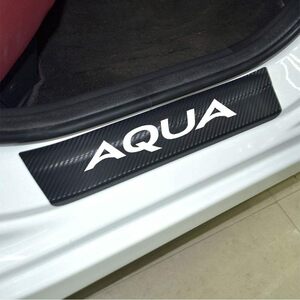 SENYAZON トヨタ(TOYOTA) アクア AQUA トヨタ汎用炭素繊素材外側スカッフプレート サイドステップガード内装カ