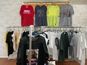 古着卸　メンズ　レディース　半袖Tシャツ まとめ売り サイズミックス　１００枚　送料無料　即決