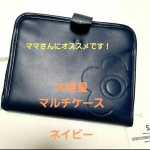 大容量　マルチケース　貴重品、母子手帳、お薬手帳などの収納に！