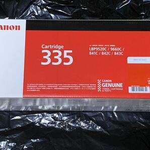 Canon キヤノン 純正トナー トナーカートリッジ335 ブラック 新品未使用未開封品の画像1