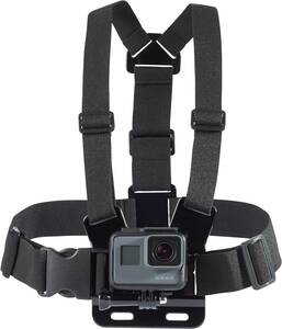 ベーシック カメラアクセサリー GoPro用 チェストマウントハーネス ブラック